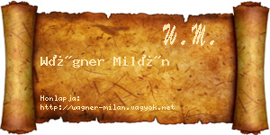 Wágner Milán névjegykártya